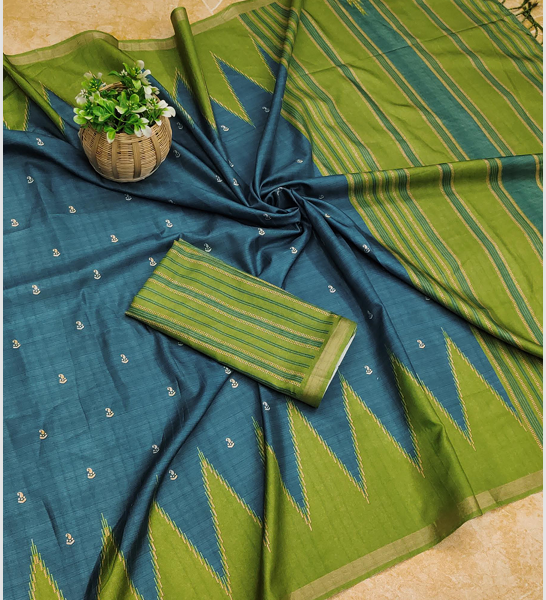 Fancy Matka Silk Cotton Digital Print Saree