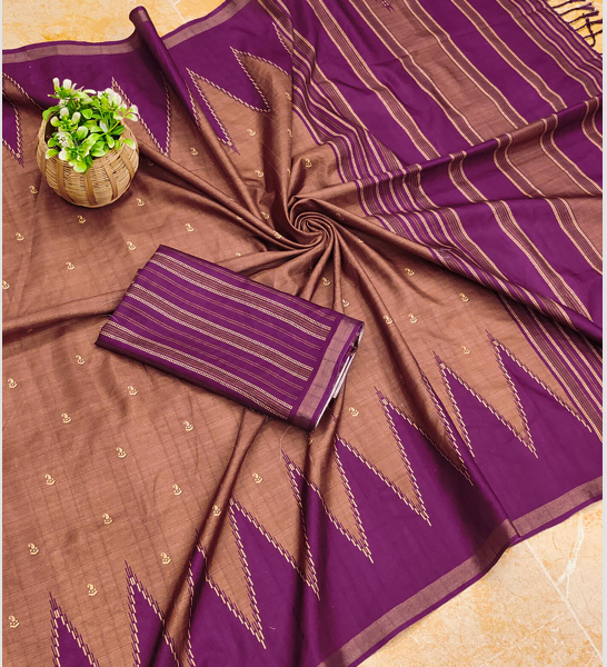 Fancy Matka Silk Cotton Digital Print Saree