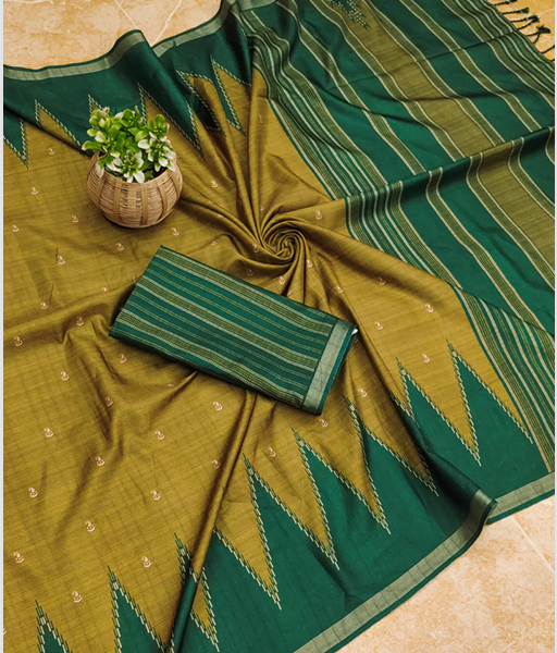 Fancy Matka Silk Cotton Digital Print Saree